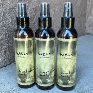3 Wen by Chaz Dean Sweet Almond Mint Replenishment Treatment Mist Bottles